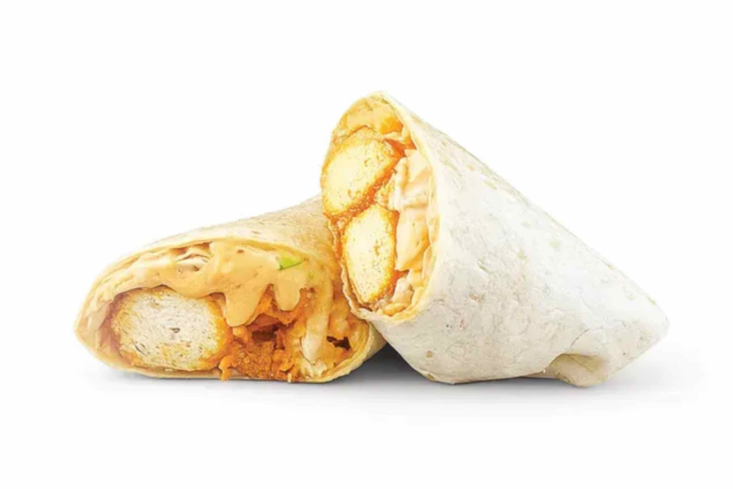 Hot chicken burrito